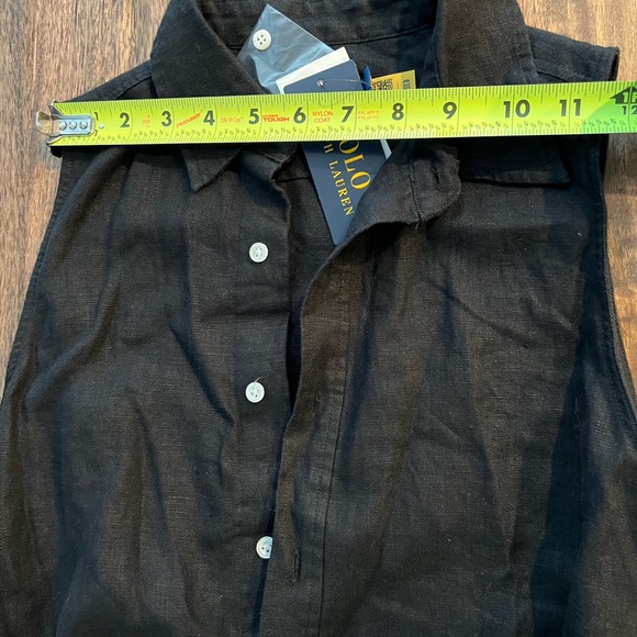 Polo Ralph Lauren Black Linen Belted dress - Picture 6 of 16